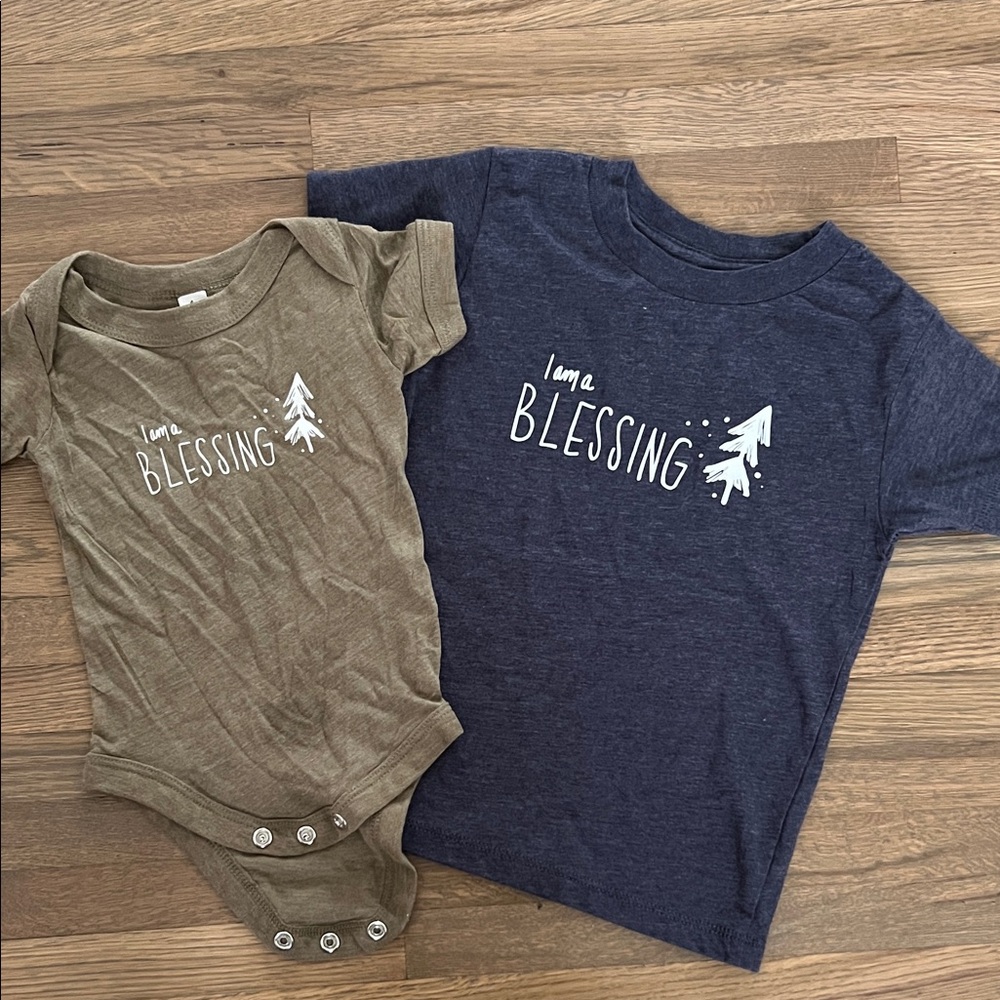 Bella Canvas Kids Matching Set - Olive and Navy